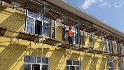 Обновление фасада в детском саду села Винсады выполнили на 80%